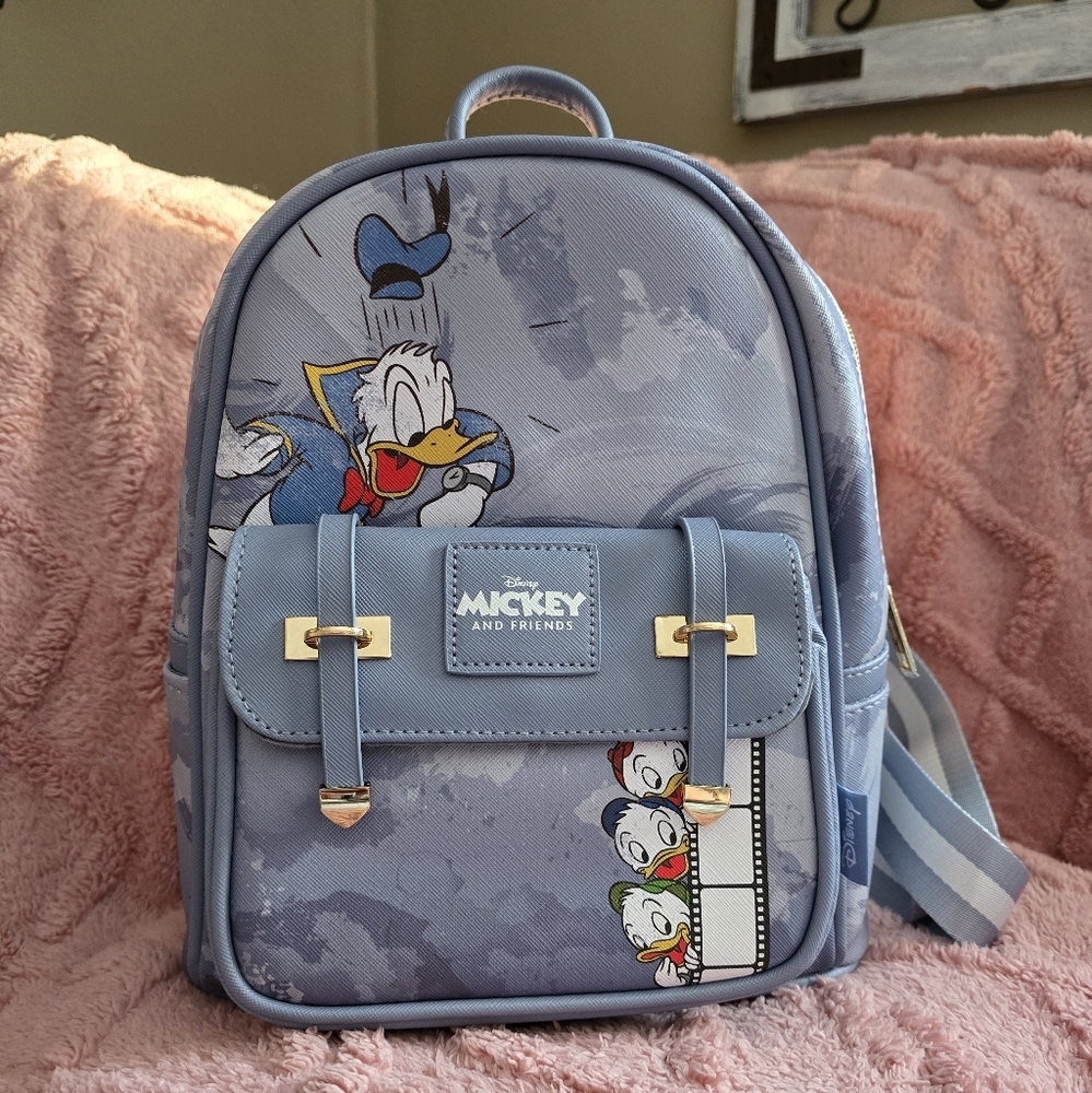 ✨ Donald Duck 11” Vegan Leather Mini Backpack ✨